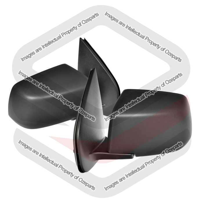 Set Pair LH+RH Manual Door Mirror (Texture Black) For Isuzu Dmax Ute 2012~2020