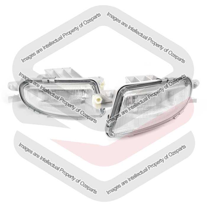 Pair LH+RH Fog Light Spot Driving Lamp For Mercedes Benz CLK W208 1997~2002