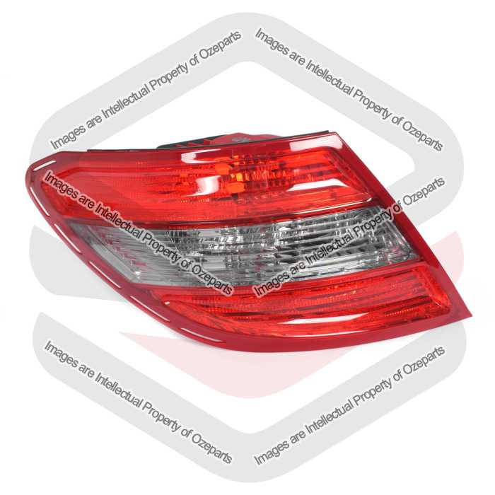 LH Left Tail Light Lamp No LED Tint For Mercedes Benz C Class W204 Sedan 07~11