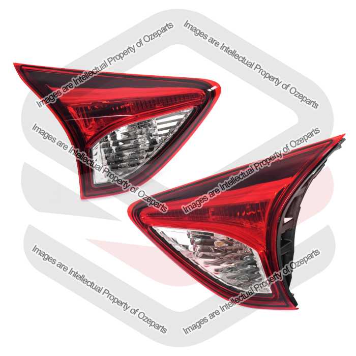 Pair LH+RH Rear Inner Tail Light TailGate Rear Lamp For Mazda CX-5 CX5 KE 12~17