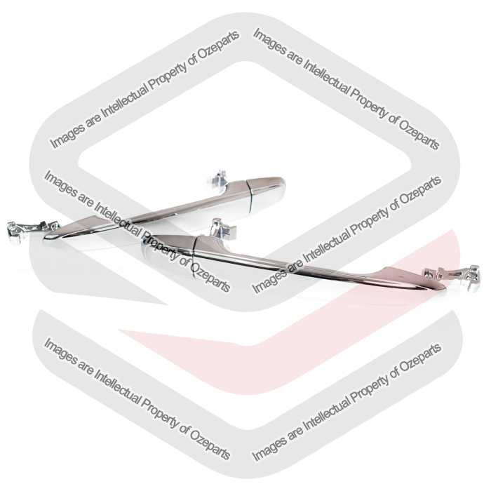 Pair LH+RH REAR Outer Door Handle Chrome For Toyota Camry CV40 Series 2006~2011