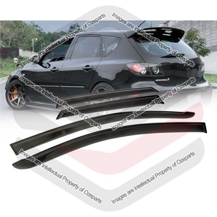 Weathershield Weather Shields Window Visor For Mazda 3 BK Series Hatch 2003~2009