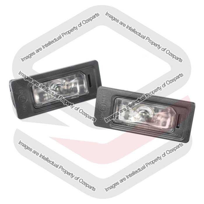 Set Pair LH+RH Number License Plate Light Lamp For VW Volkswagen Passat B8 14~20