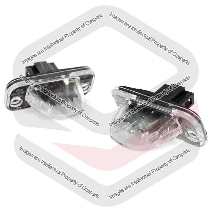 Set 2 x Number License Plate Light Lamp For VW Volkswagen Transporter T4 92~04