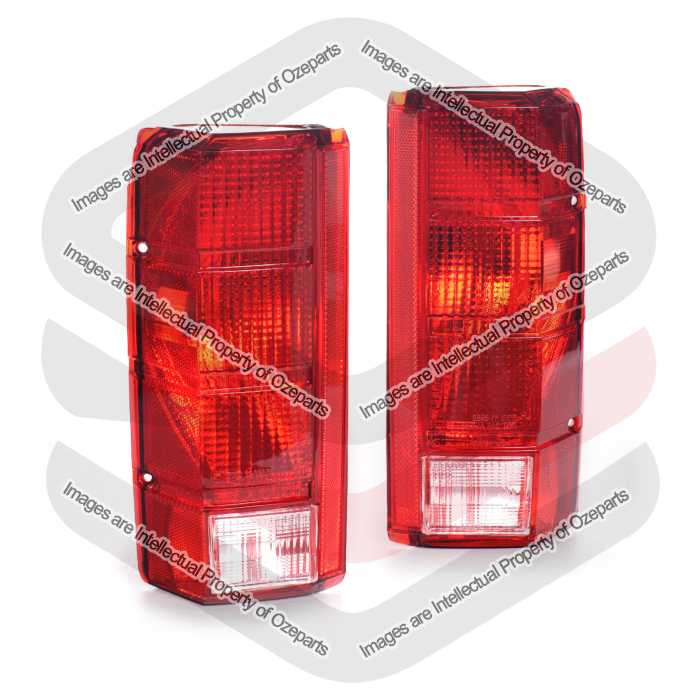 TYC Fits Ford F100 F150 F250 F350 Bronco 1980~1993 | Tail Lights Rear Lamps | Pair of LH LHS Left Hand (Passenger) + RH RHS Right Hand (Driver)
