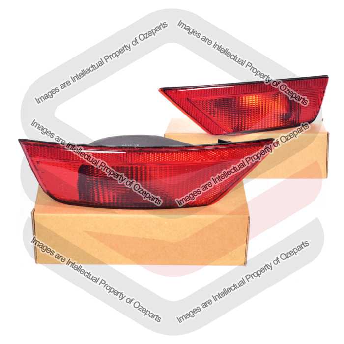TYC Fits Ford Kuga TE TF 2012~2016 | Rear Bumper Bar Lamps Lower Tail Lights | Pair of LH LHS Left Hand (Passenger) + RH RHS Right Hand (Driver)