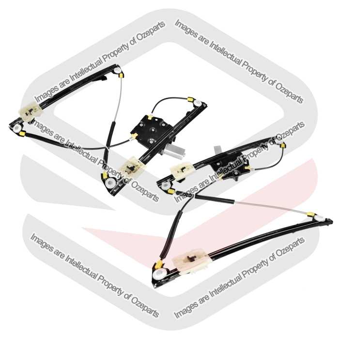 Ozeparts Fits BMW F30 Sedan F31 Wagon 2012~2018 | Front Electric Power Door Window Regulators (With Motor) | Pair of LH Left + RH Right