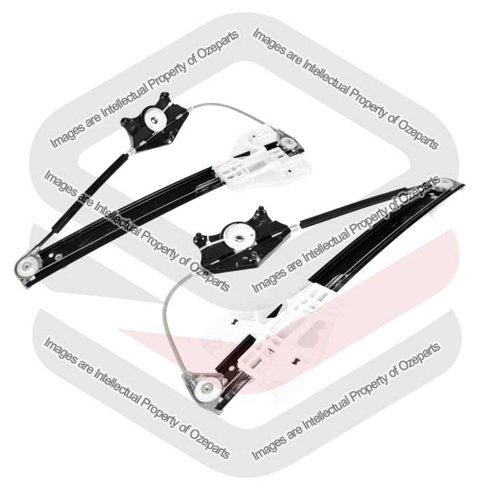Ozeparts Fits Audi Q3 8U 2011~2018 / RS Q3 RSQ3 8U 2014~2018 | REAR Electric Power Door Window Regulators (Without Motor) | Pair of Left + Right