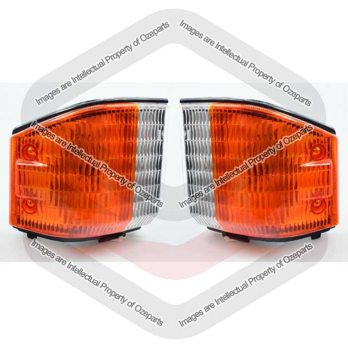 TYC Fits Mazda E Series Van 1984~1988 | Corner Lights Turn Indicators Park Lamps | Pair of LH LHS Left Hand + RH RHS Right Hand