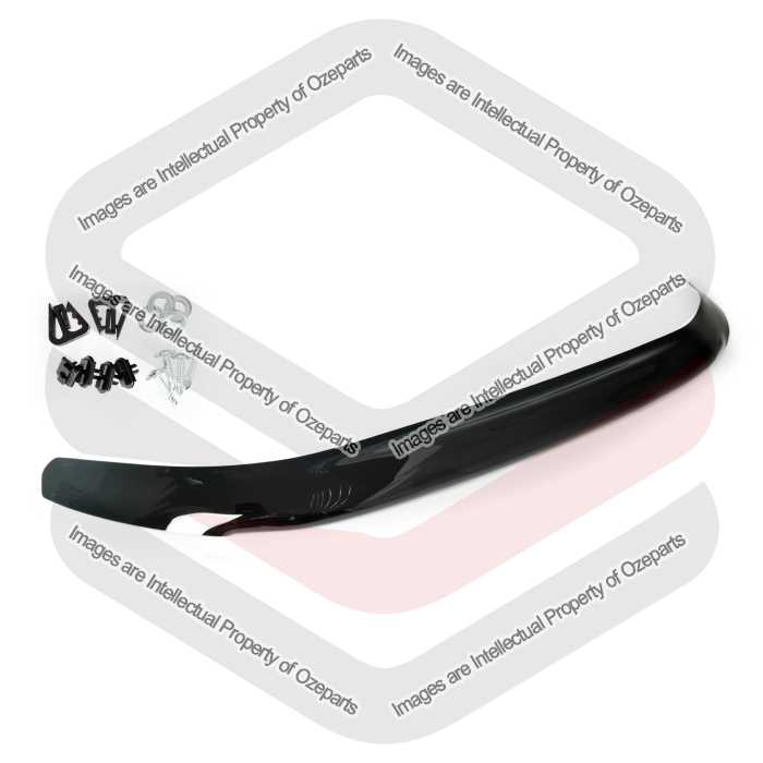 Ozeparts Fits Ford Ranger PX Series 1 2011~2015 Ute | Bonnet Protector Hood Deflector Bug Stone Shield Guard (Black) | 1 Unit