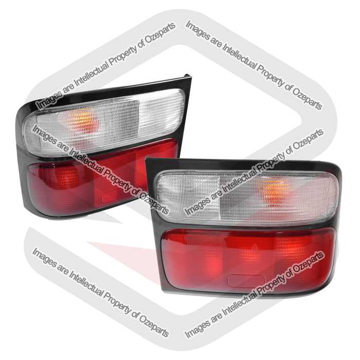 Set Pair LH+RH Tail Light Lamp For Toyota Coaster Bus BB40 / ZB50 2007~2017