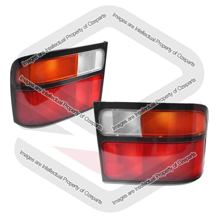 Set Pair LH+RH Tail Light Lamp For Toyota Coaster Bus BB40 / ZB50 1993~2004