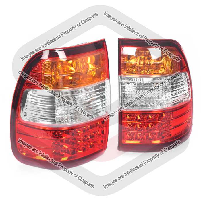 Pair LH+RH Tail Light Rear Lamp (LED) For Toyota Landcruiser 100 Series 05~07