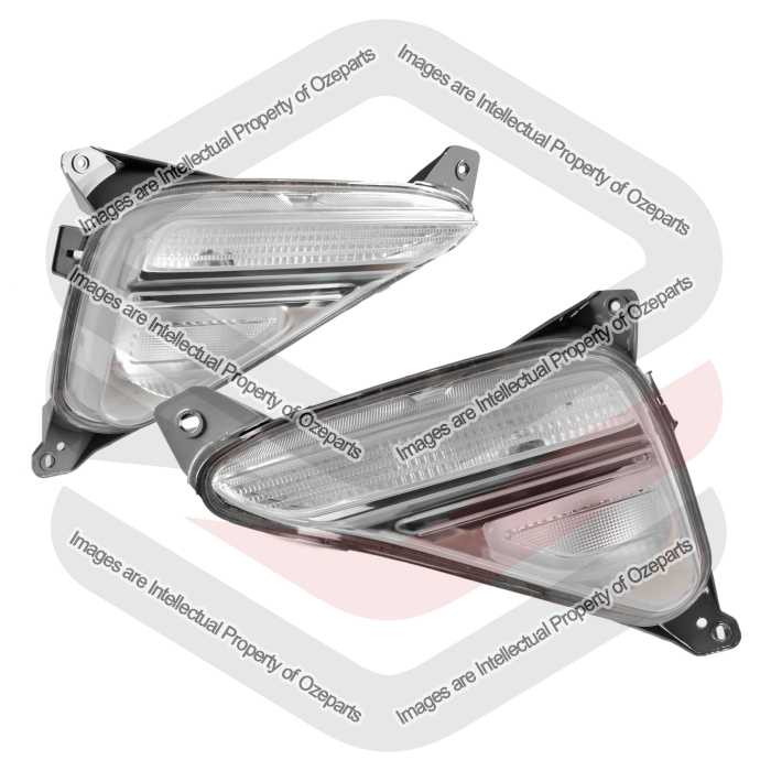 Pair LH+RH Rear Bumper Bar Light Reflector Lamp For Kia Cerato BD Sedan 18~21