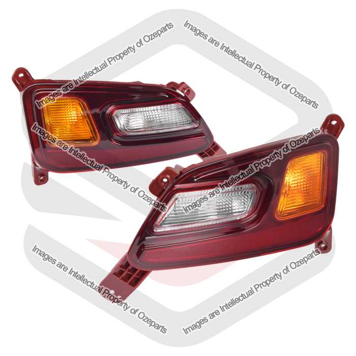 Pair LH+RH Rear Bumper Bar Light Reflector Lamp For Hyundai Kona OS 2017~2020