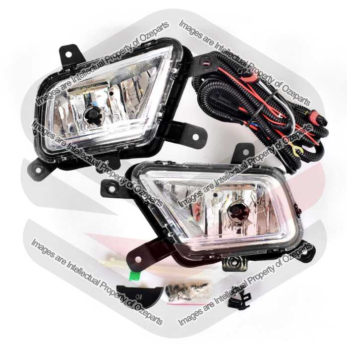 Full Set Fog Light Spot Driving Lamp KIT For Kia Rio JB Series 2 2009~2011