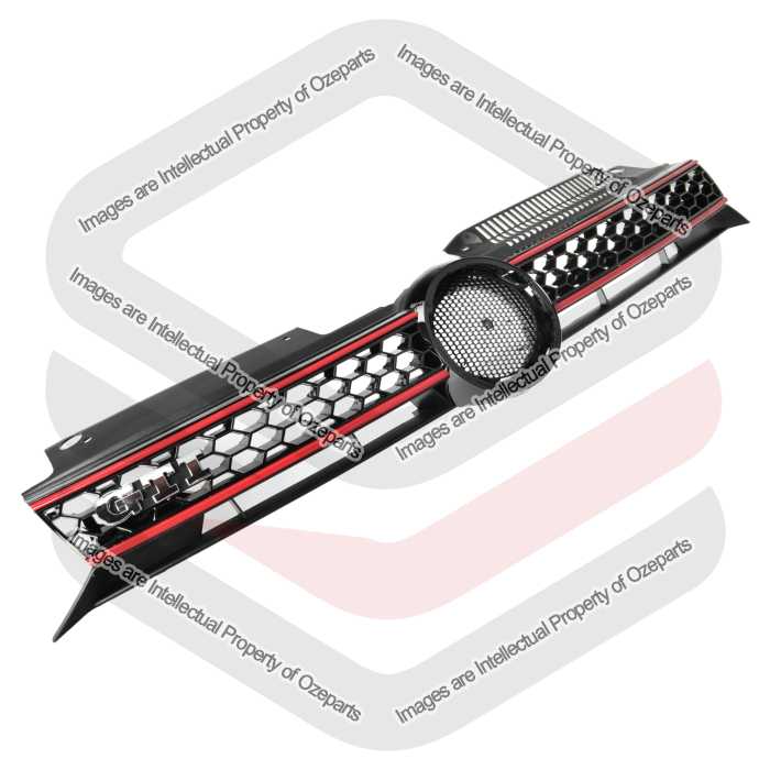 Main Radiator Grille Upper Front Grill For VW Volkswagen Golf GTI MK6 2009~2013