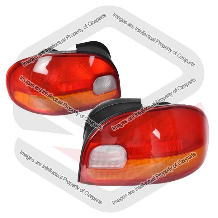 Set Pair LH+RH Tail Light Rear Lamp For Hyundai Excel X3 1994~1997 Sedan