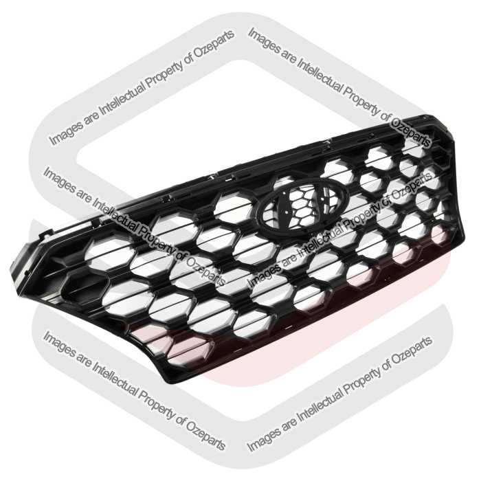 Main Radiator Front Grille No Camera Black For Hyundai Santa Fe TM 2018~2020