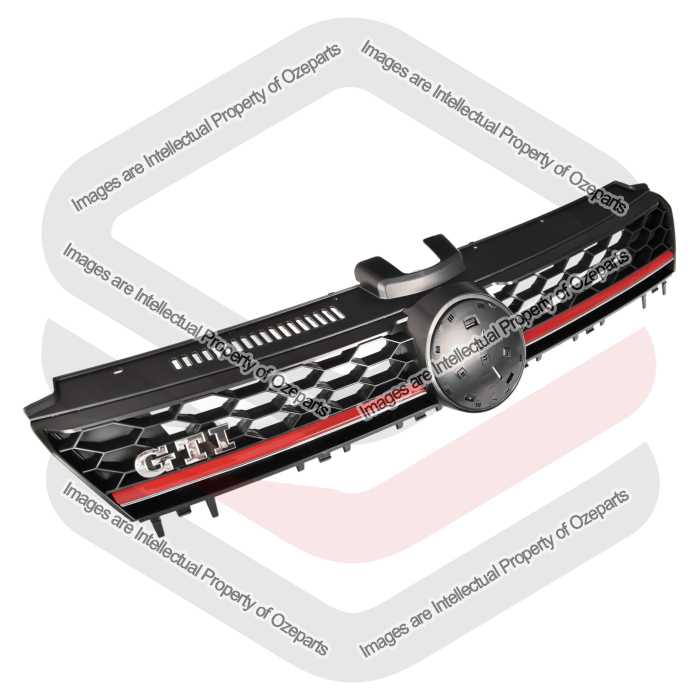 Main Radiator Grille Upper Front Grill For VW Volkswagen Golf GTI MK7 2013~2017