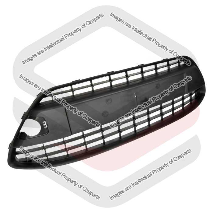 Ozeparts Fits Ford Fiesta WS WT 2008~2013 CL / LX | Front Bumper Bar Grille Lower Grill Insert (Black) | 1 Unit