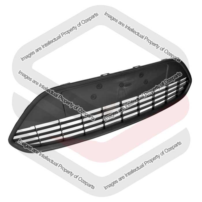 Ozeparts Fits Ford Focus LV 2009~2011 CL LX | Front Bumper Bar Grille Lower Grill Insert (Black) | 1 Unit