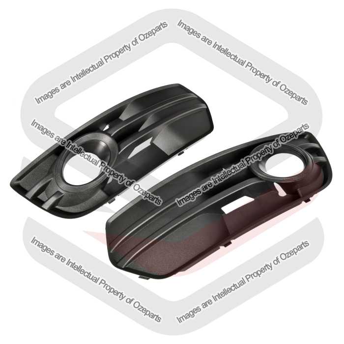 Ozeparts Fits Audi Q5 8R Series 1 2008~2012 | Fog Light Lamp Bezels Covers | Pair of LH LHS Left (Passenger) + RH RHS Right (Driver)