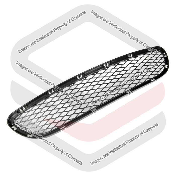 Ozeparts Fits BMW 3 Series E90 Series 2 2008~2012 Sedan Standard Models | Front Bumper Bar Grille Lower Grill Insert Mesh (Black) | 1 Unit