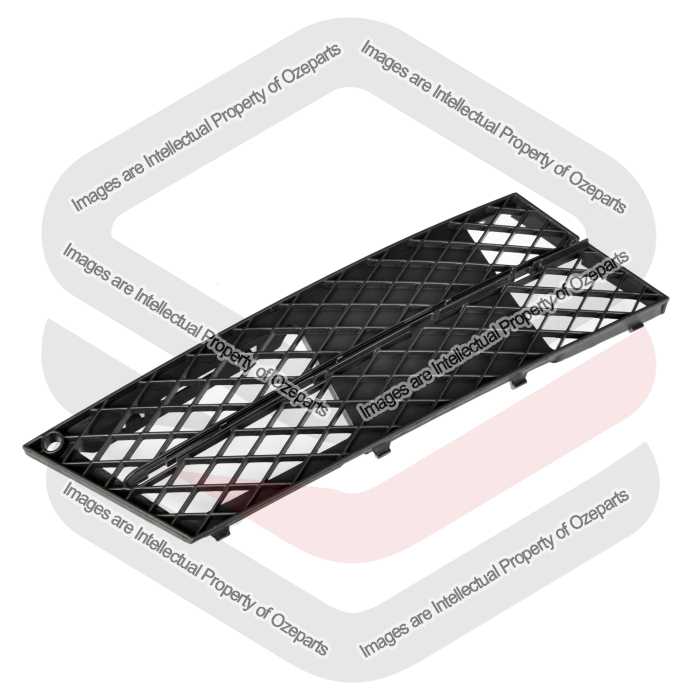 Ozeparts Fits BMW 5 Series E60 E61 LCI Standard 2007~2010 | Front Bumper Bar Grille Lower Side Cover Insert (Black) | RH RHS Right Hand (Driver)