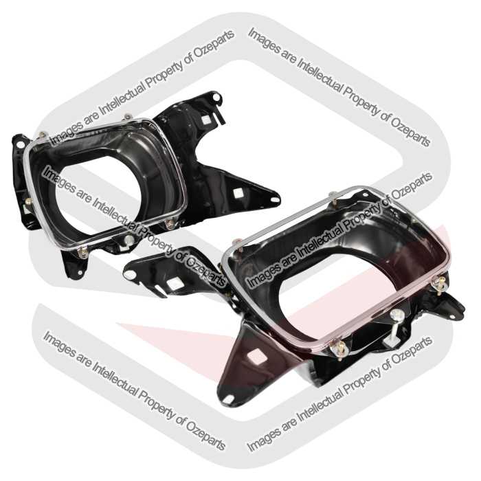 Pair LH+RH Head Light Retaining Base Mounting Bracket For Toyota Hiace 1989~1998