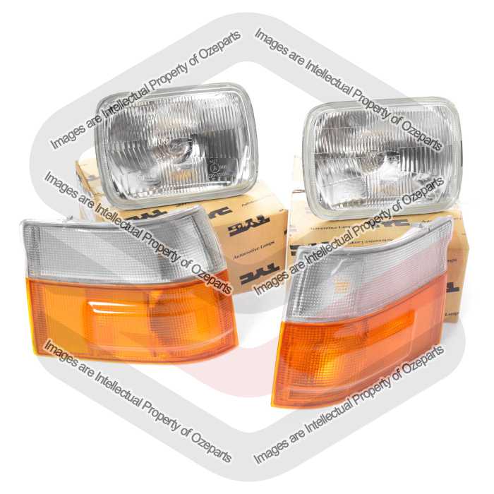 Set Pair LH+RH 4 Pcs Head Light Corner Lamp For Toyota Hiace RZH 1989~2005
