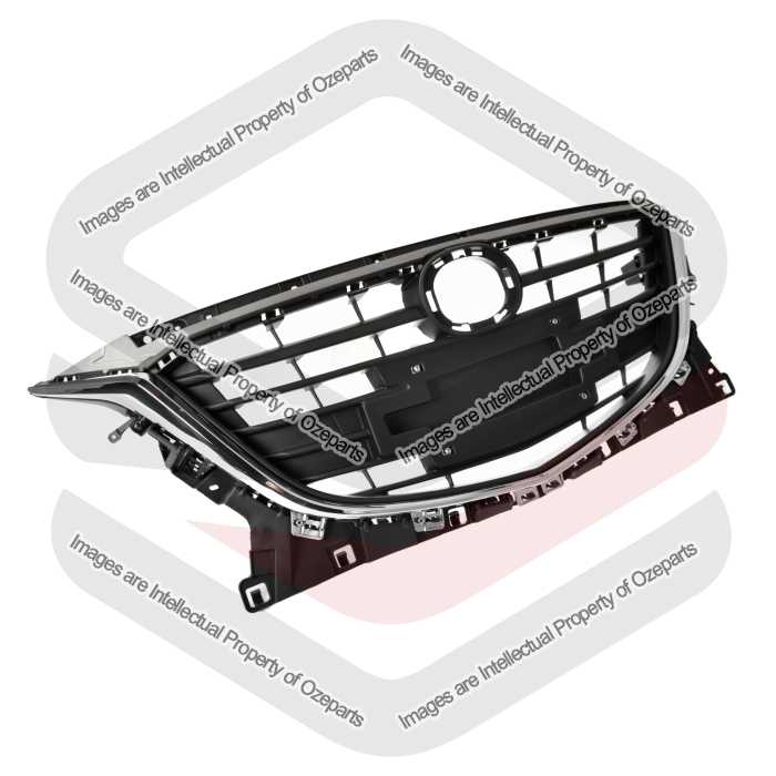 Ozeparts Main Radiator Grille Front Grill (With Mould) For Mazda 3 BM 13~16