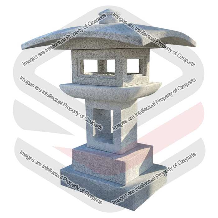 Kajuji Ishidoro 75cm Natural Stone Lantern Japanese Zen Garden Temple Pagoda