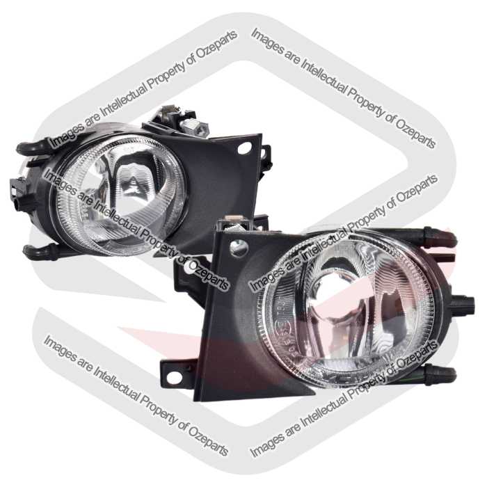 Ozeparts Fits BMW 5 Series E39 Sedan Wagon 2001~2003 | Foglights Fog Lights Spot Driving Bumper Bar Lamps | Pair of LH Left Hand + RH Right Hand