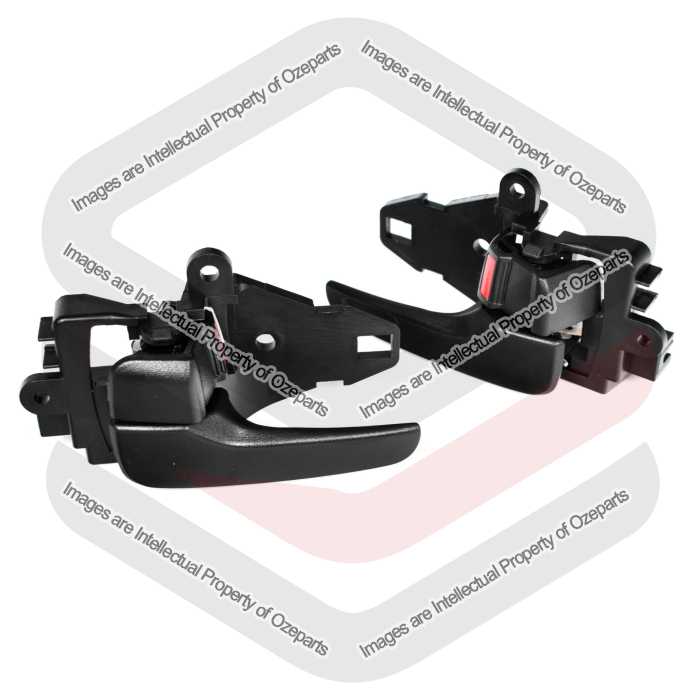 FRONT or REAR Pair Inner Door Handle (Black) For Lancer / Triton / Outlander / C