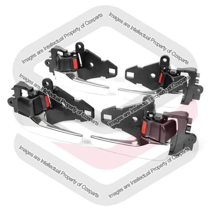 Set of 4 Pieces Inner Door Handle (Chrome) For Lancer / Triton / Outlander / Col