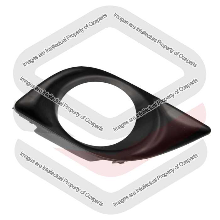 Ozeparts Fits Nissan Almera N17 2012~2013 | Fog Light Lamp Bezel Cover (Black) | RH RHS Right Hand (Driver Side)