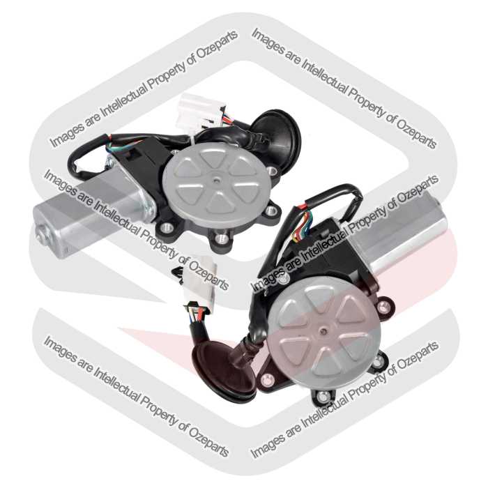 Ozeparts Fit Nissan 350Z 2003~2009 / Skyline 350GT V35 / Infiniti G35 | Electric Door Window Regulator Motors 6 Pins | Pair of LH Left + RH Right