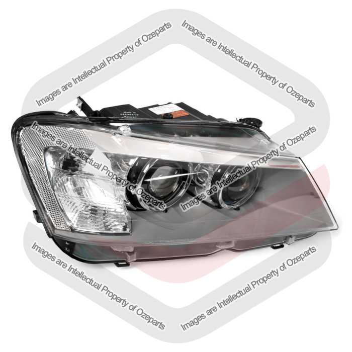 TYC Fits BMW X3 F25 2010~2014 | Headlight Head Light Front Lamp (Xenon, Non Adaptive) | RH RHS Hand (Driver Side)