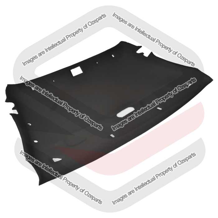 Ozeparts Fits With Ford Falcon BA BF 2 Door Ute 2002~2008 XT RTV XR XR6 XR8 FPV | Interior Roof Hood Head Lining Headliner (Black) BAFC2P1968A6L