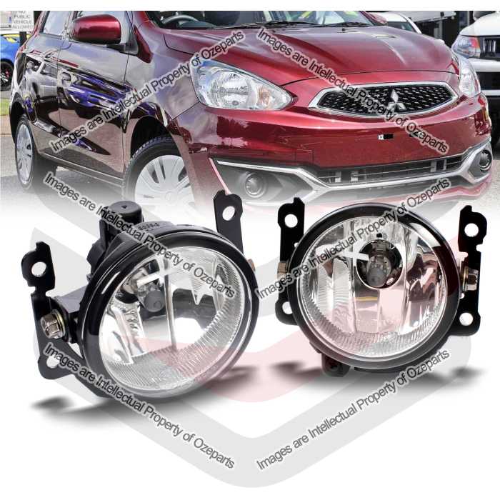 Full Set Fog Spot Driving Lamp KIT For Mitsubishi Mirage LA 2016~2020 Hatch