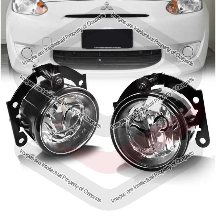 Full Set Fog Light Spot Driving Lamp KIT For Mitsubishi Mirage LA Hatch 12~16