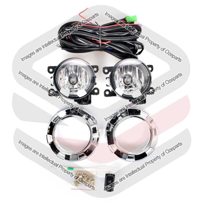 Full Set Fog Light Spot Driving Lamp KIT For Mitsubishi Pajero 4 Dr NS NT 06~11