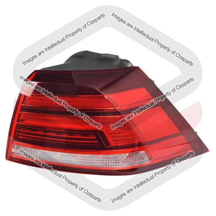 RH Right Tail Light Rear Lamp LED For VW Volkswagen Golf MK7.5 Hatch 2017~2020