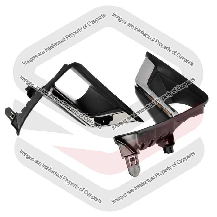 Pair LH+RH Fog Light Lamp Cover Bezel For Toyota Landcruiser Prado J150 17~23
