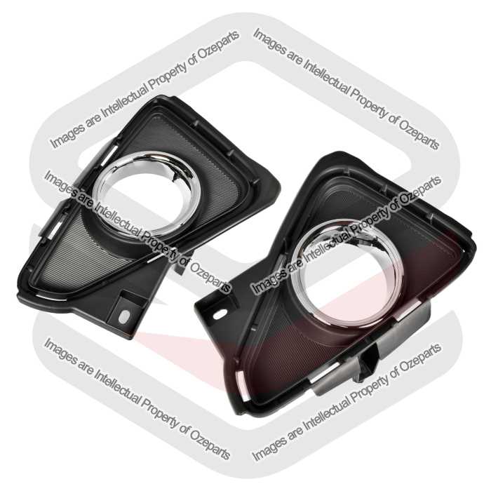 Pair LH+RH Fog Light Lamp Cover Bezel For Toyota RAV4 RAV-4 40 Series 2015~2018