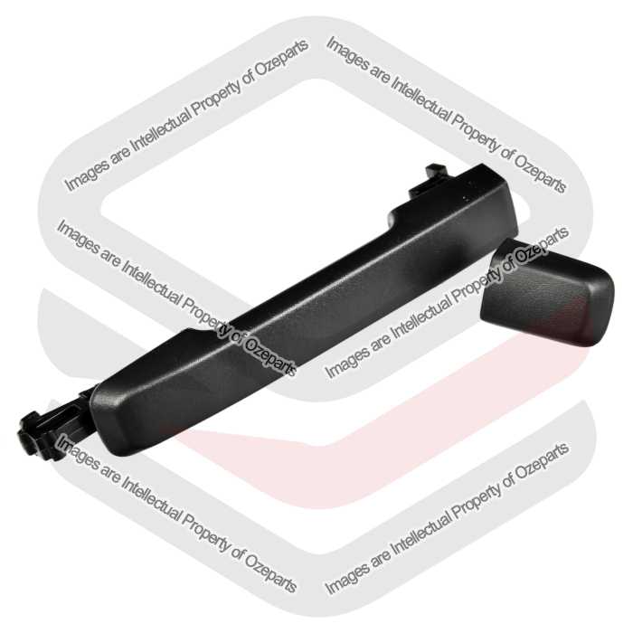 1 x Outer Door Handle No Key Hole (Black) For Isuzu D-Max Dmax Ute 2012~2020