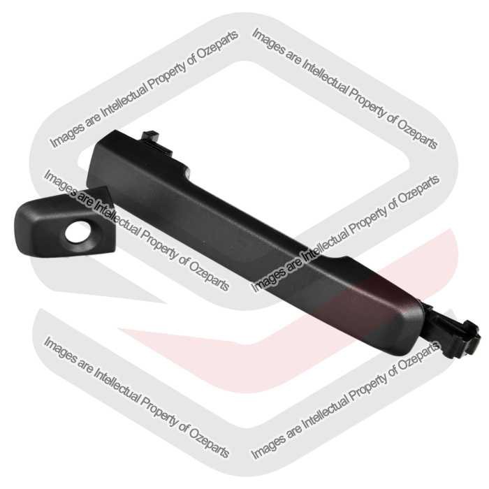 FRONT Outer RH Right Hand Door Handle (Black) For Isuzu Dmax 2012~2020
