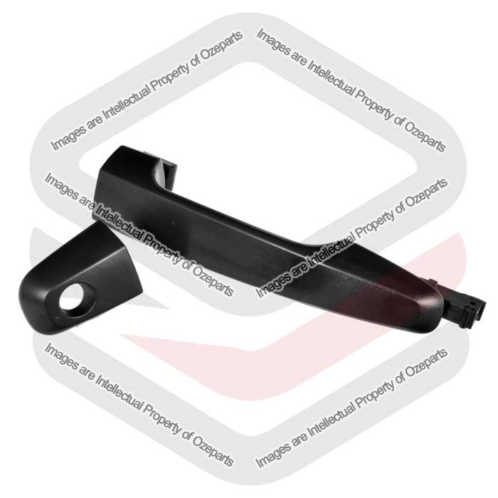 FRONT Outer RH Right Hand Door Handle (Black) For Mitsubishi Triton MQ 2015~2018