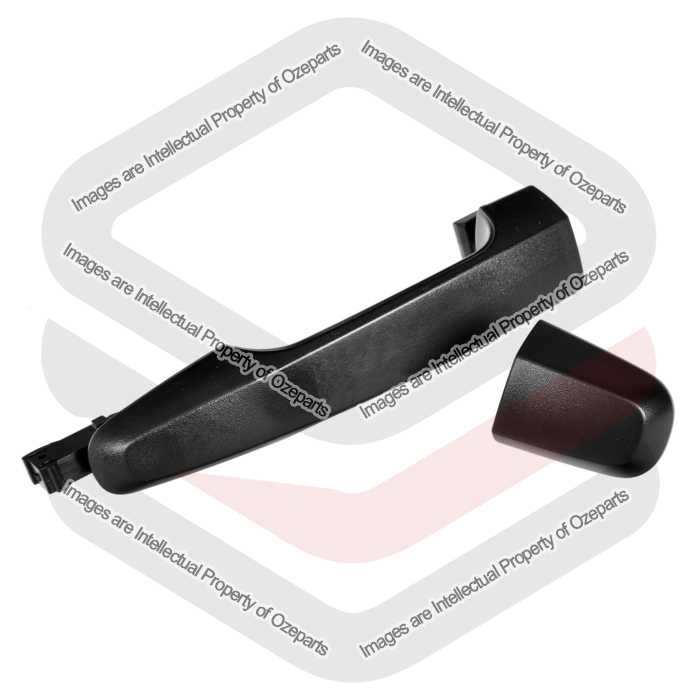 1 x Outer Door Handle No Key Hole Black For Mitsubishi Pajero Sport 2015~2019
